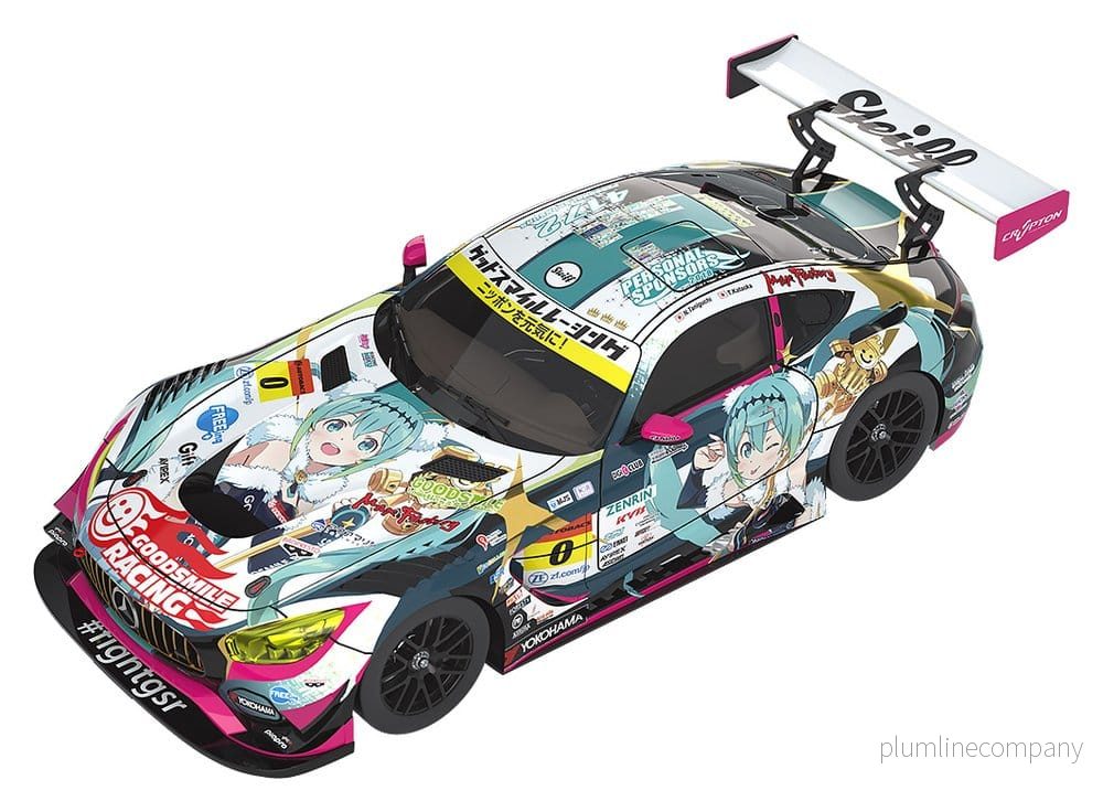 Hatsune Miku GT Project Fordon 1/64 Good Smile Hatsune Miku AMG 2018 SUPER GT-version 7 cm Hatsune Miku GT Project Fordon 1/64 Good Smile Hatsune Miku AMG 2018 SUPER GT-version 7 cm