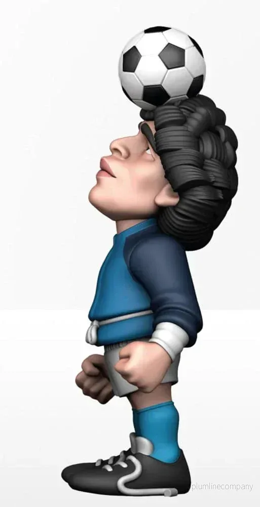 Argentina Fotboll Legend Minix Figur Maradona Life is Life Varm Upp 12 cm - Bild 3