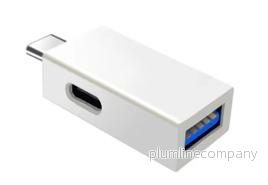NÖRDIC USB-C hub 2 ports 1xUSB-A 3.1 1xUSB-C PD10W