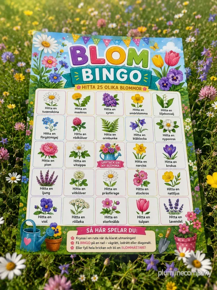 Blombingo – Hitta 25 olika blommor Blombingo – Hitta 25 olika blommor