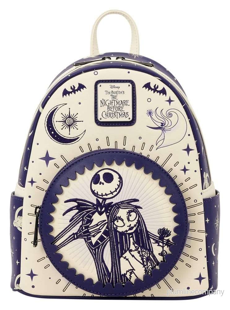 Nightmare Before Christmas by Loungefly Mini Backpack Jack Skellington & Sally Night Sky
