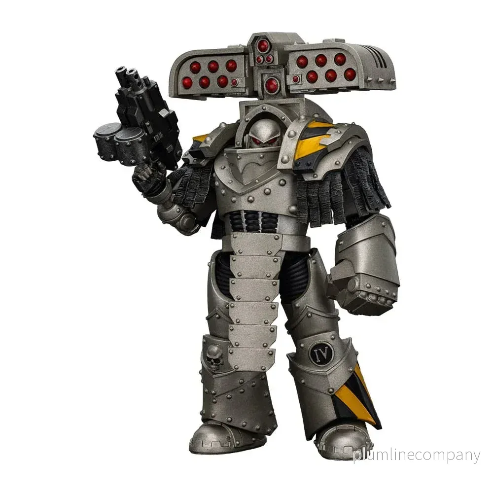 Warhammer The Horus Heresy Action Figur 1/18 Iron Warriors Tyrant Siege Master Terminator med Raketskytt 14 cm Warhammer The Horus Heresy Action Figur 1/18 Iron Warriors Tyrant Siege Master Terminator med Raketskytt 14 cm