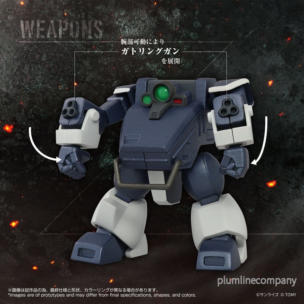 Armored Trooper Votoms Toyrise Actionfigur 1/48 AT-08 Zwerg Sandlastare 7 cm - Bild 3