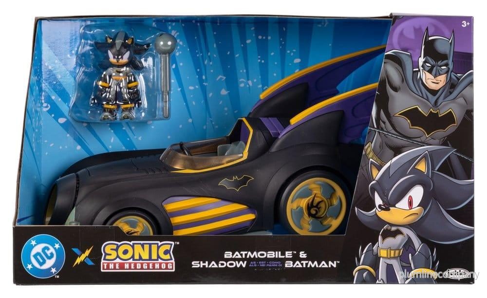 DC x Sonic - The Hedgehog Action Figur med Fordon Shadow Batman & Batmobile 6 cm - Bild 3