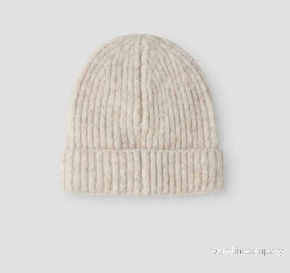 Stickad Toppluva Baby – NBNMAJ Knit Beanie - Rainy Day - Bild 2