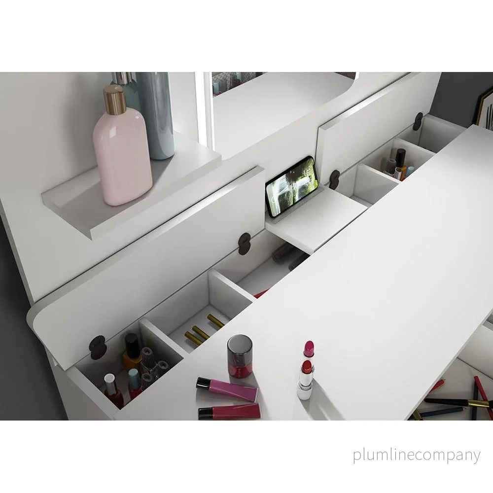 Sminkbord Secret White - Bild 2