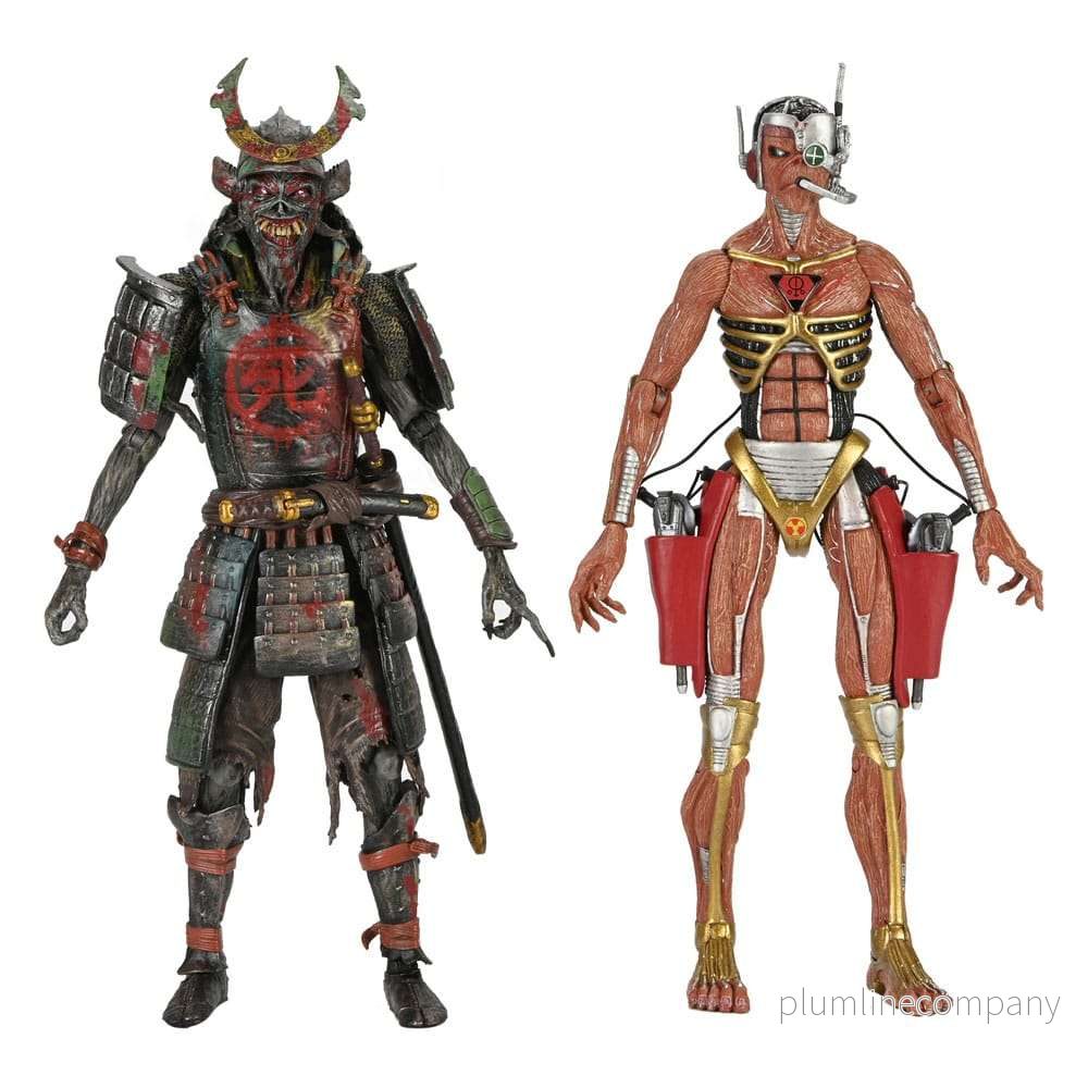 Iron Maiden Future Past World Tour Ultimate Action Figures 2-Pack Senjutsu Eddie och Somewhere in Time Eddie 18 cm Iron Maiden Future Past World Tour Ultimate Action Figures 2-Pack Senjutsu Eddie och Somewhere in Time Eddie 18 cm
