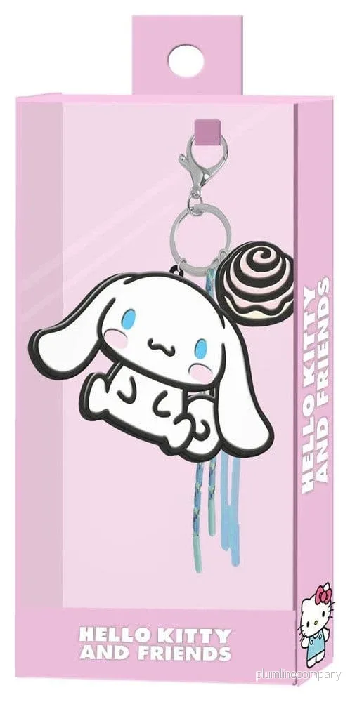 Sanrio Charm Nyckelring Cinnamoroll Ansikte Sanrio Charm Nyckelring Cinnamoroll Ansikte