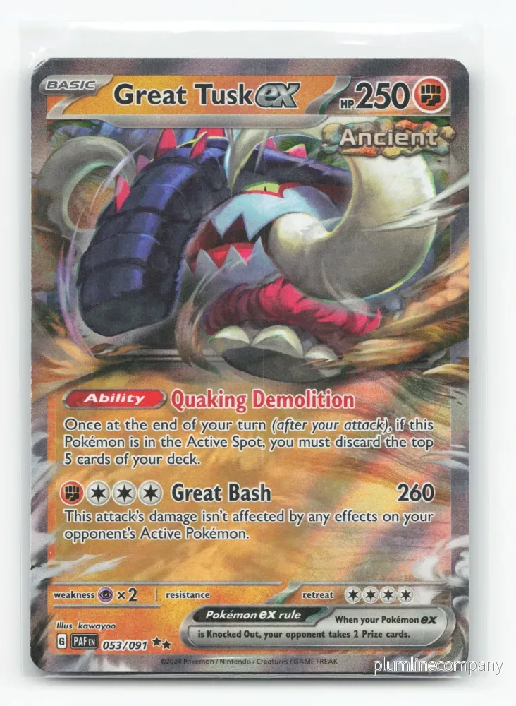 Great Tusk ex 053/091 – Paldean Fates