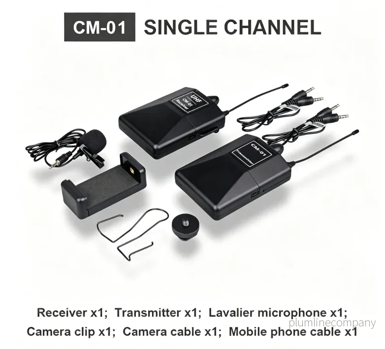 NÖRDIC Trådlöst UHF-mikrofonsystem med lavaliermikrofon - Bild 3