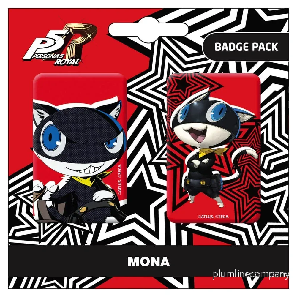 Persona 5 Royal Pin Badges 2-Pack - Mona & Morgana - Bild 2