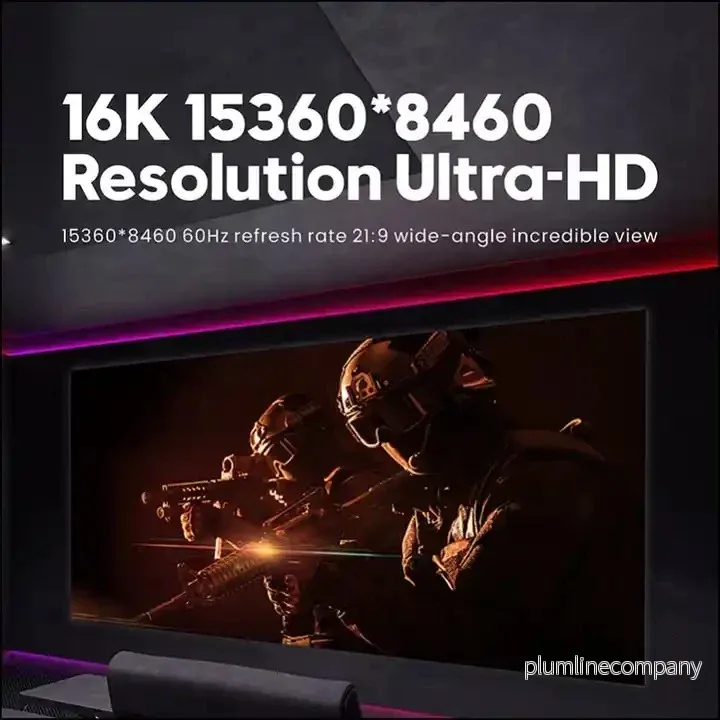 NÖRDIC VESA CERTIFIED 2m nylonflätad Displayport 2.1 kabel DP80 UHBR20 80Gbps 16/10/8K60H 4K240/165/144Hz DSC1.2a HDR HDCP2.2 FreeSync G-Sync - Bild 3