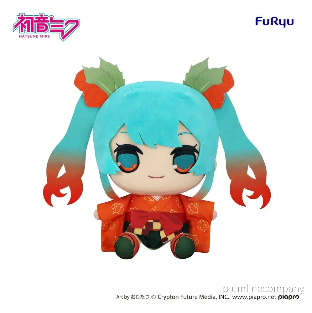 Hatsune Miku Kyurumaru Stor gosedjur Flower Fairy Winter Cherry Ver. 29 cm