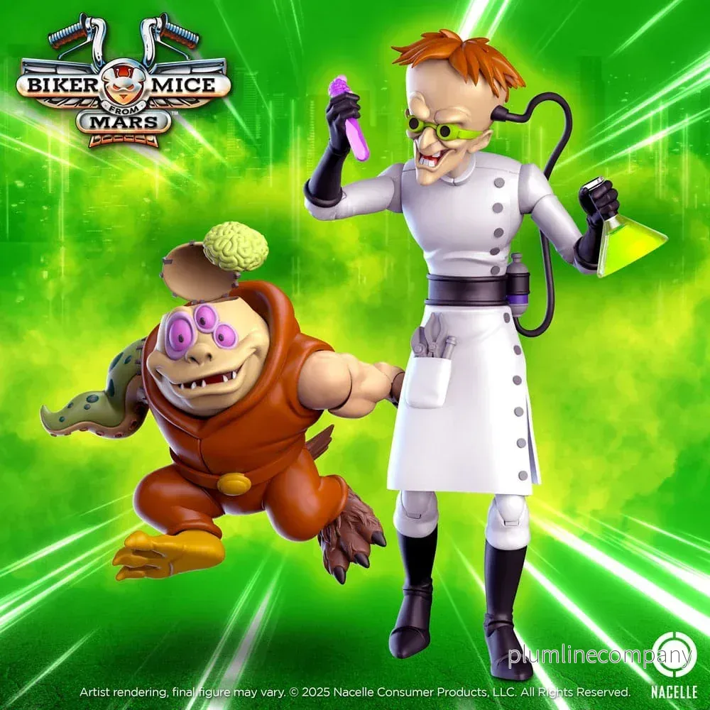 Biker Mice From Mars Action Figur Karbunkle & Fred The Mutant 23 cm Biker Mice From Mars Action Figur Karbunkle & Fred The Mutant 23 cm