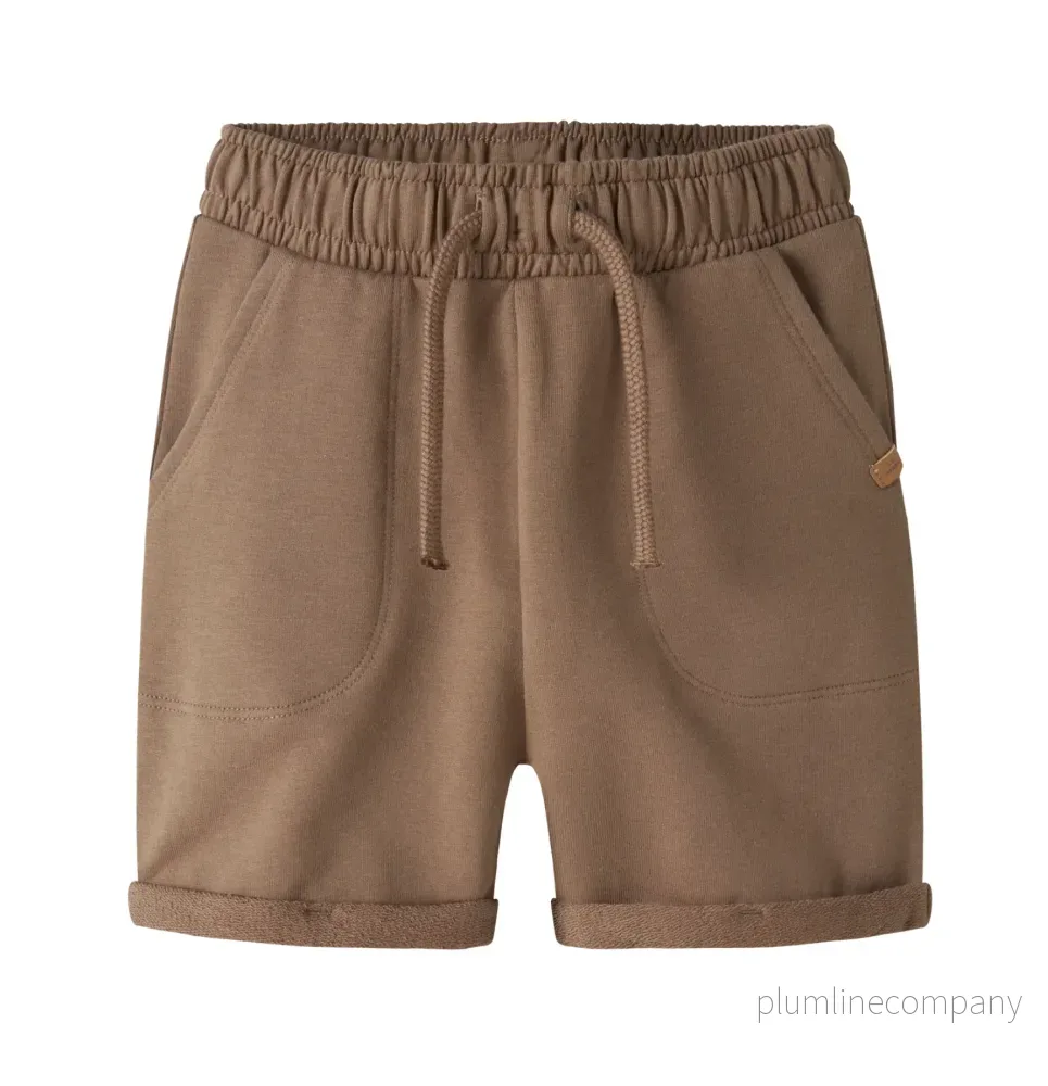 Mjukisbyx shorts – NMNOMAS SWEAT SHORTS LIL – Coca Mocha