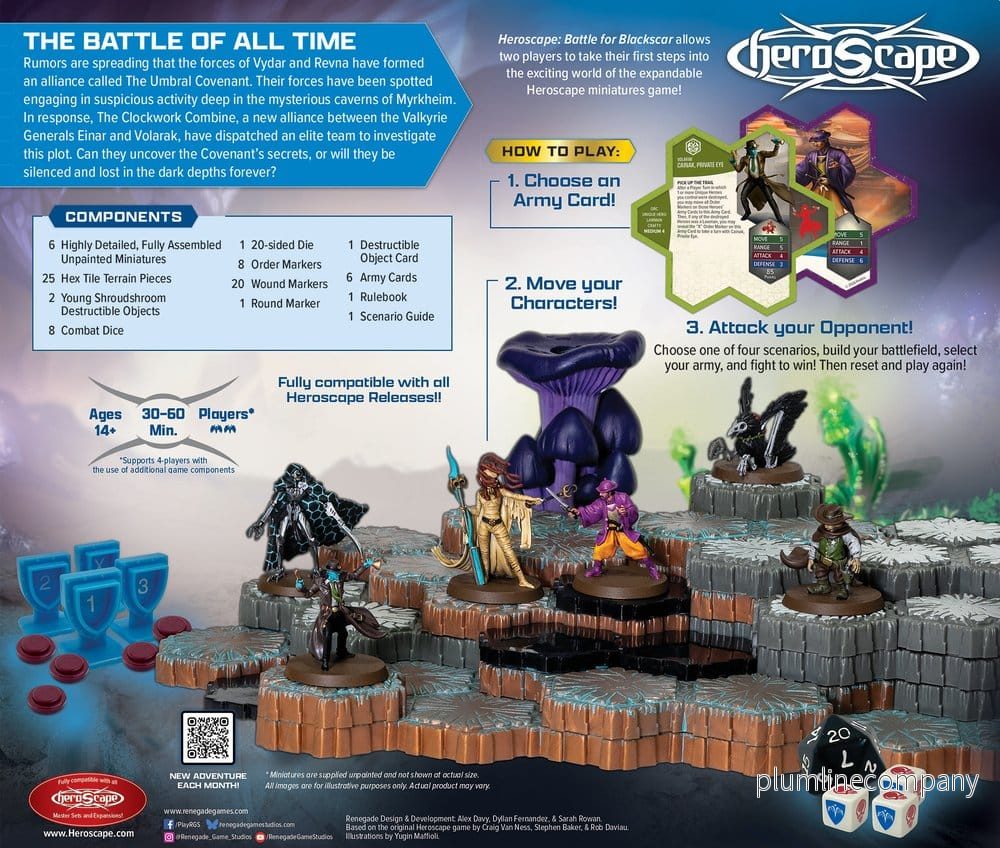 Heroscape brädspel Slaget om Blackscar stridslåda – svensk utgåva - Bild 3