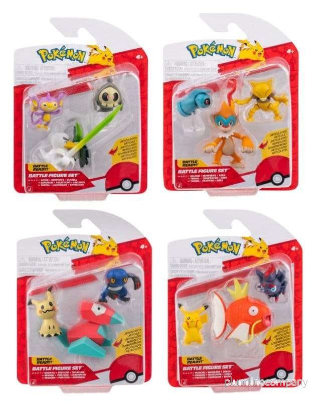 Pokémon Battle Figure Action Figures 3-Pack ver. 25 Sortiment (4)