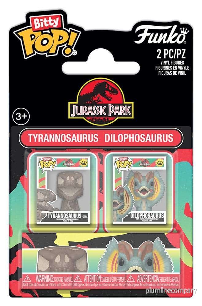 Jurassic Park Bitty POP! Figur 2-Pack Tyrannosaurus Fossil & Dilophosaurus 2 cm Jurassic Park Bitty POP! Figur 2-Pack Tyrannosaurus Fossil & Dilophosaurus 2 cm