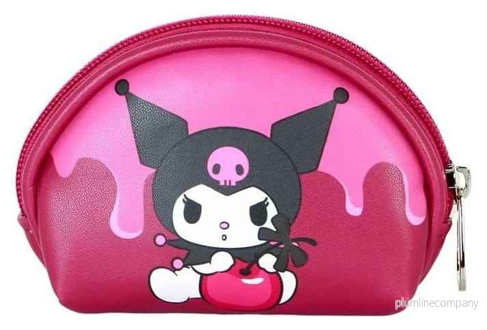 Sanrio Avslappnad Oval Myntbörs Kuromi Körsbär - Bild 3