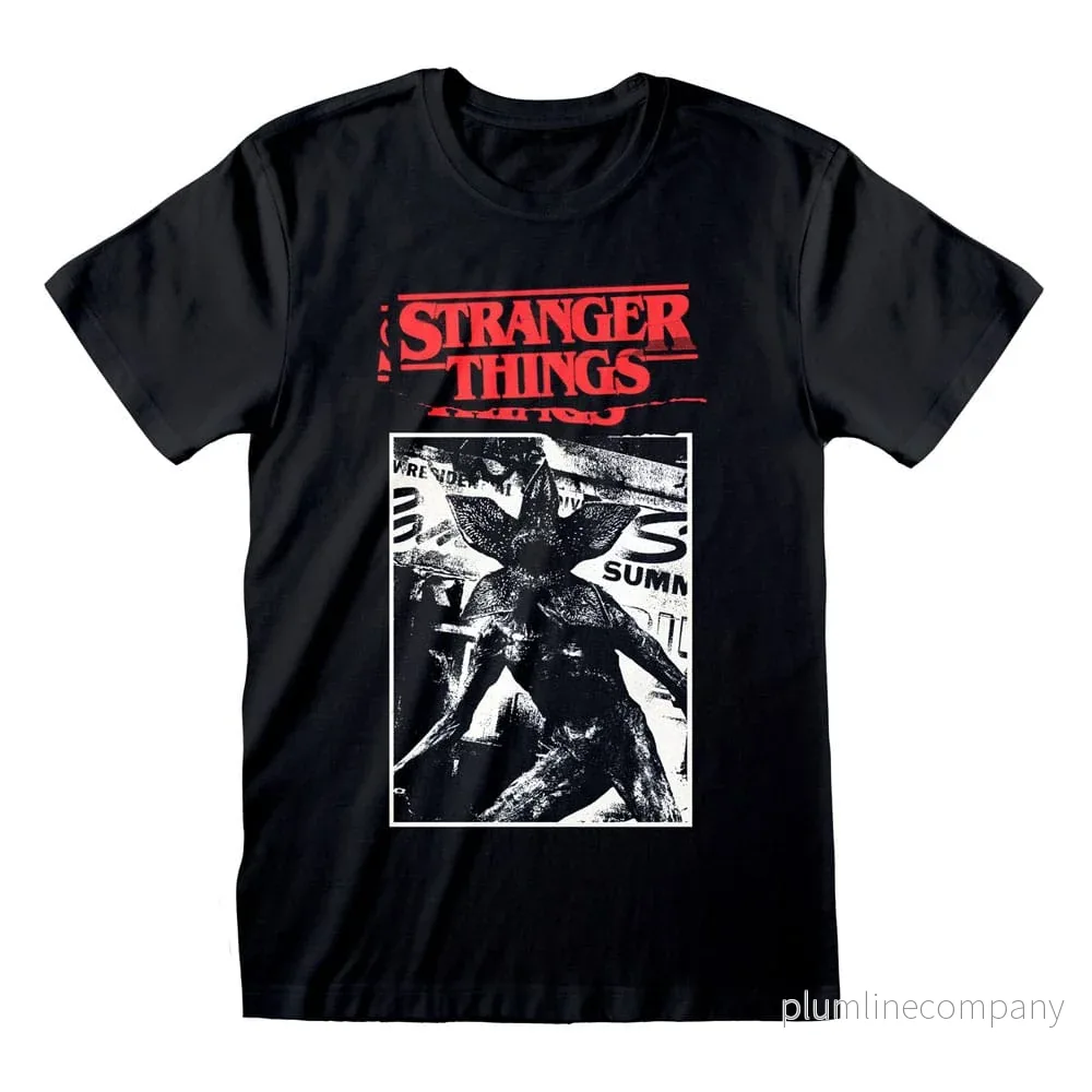 Stranger Things T-shirt med utskuret motiv Stranger Things T-shirt med utskuret motiv