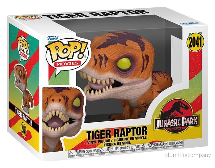 Jurassic Park POP! Filmer Figur Tiger Raptor 9 cm - Bild 3