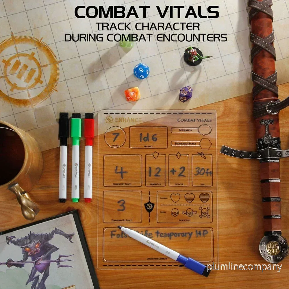 Enhance RPG Series Akrylkaraktärsblad Set - Engelsk Version - Bild 3