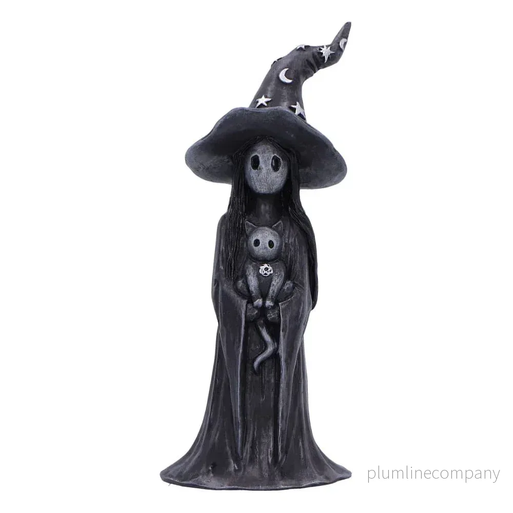 Little Souls Glimmer Figur 12 cm – Eleganta Häxa och Katt Little Souls Glimmer Figur 12 cm – Eleganta Häxa och Katt