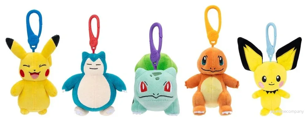 Pokémon gosedjursclip-ons Version 14, 10 cm, assorterad serie (6 stycken) - Bild 2