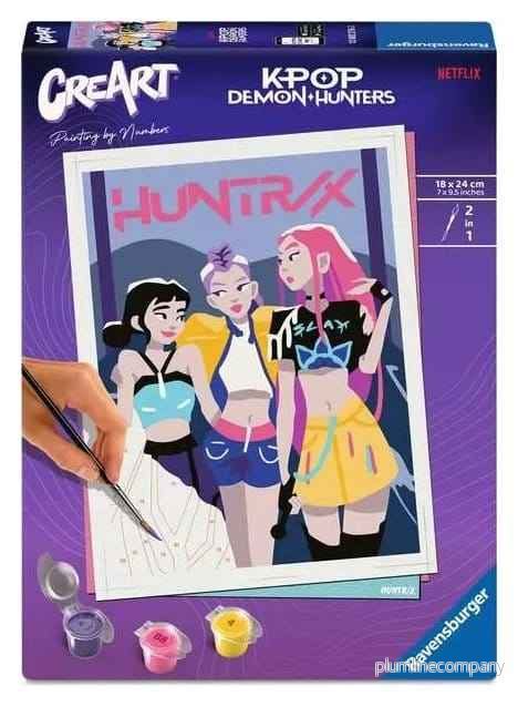 KPop Demon Hunters CreArt Målarset med Siffror Huntrix KPop Demon Hunters CreArt Målarset med Siffror Huntrix
