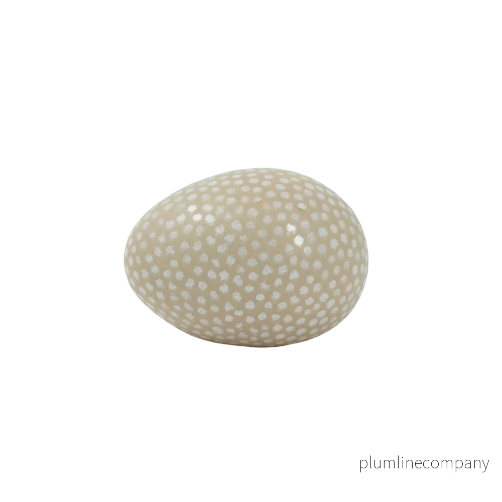 Ägg Mini Prick Apricot/Vit