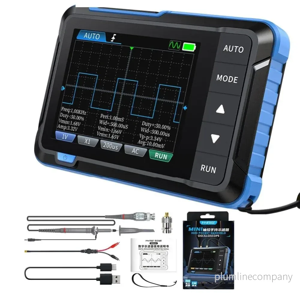 FNIRSI DSO153 2 i 1 mini oscilloskop och signalgenerator, 2.8″ Display, 5MS/s 1MHz