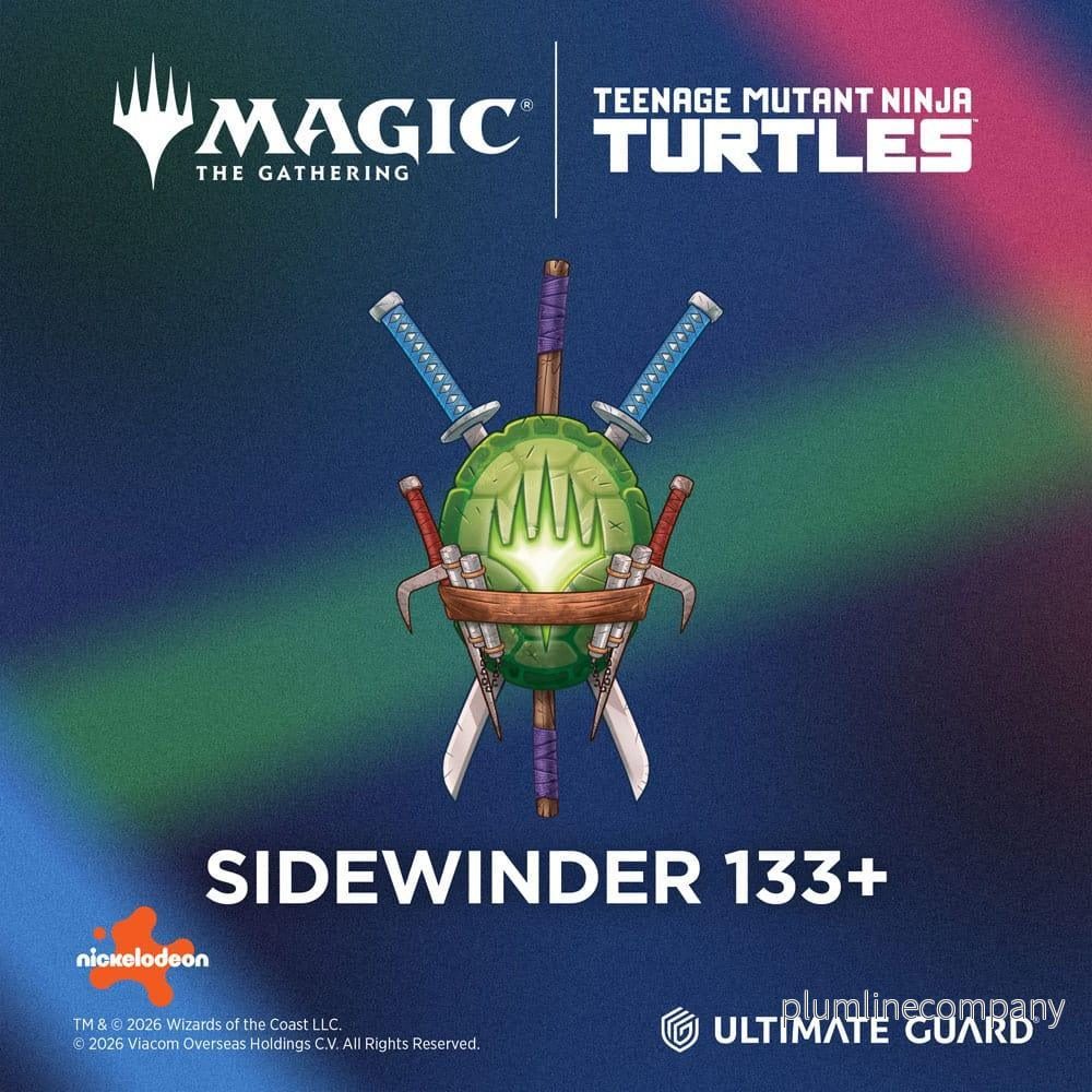Ultimate Guard Sidewinder 133+ Xenoskin Magic: The Gathering | Teenage Mutant Ninja Turtles - Blå Pizza - Bild 2