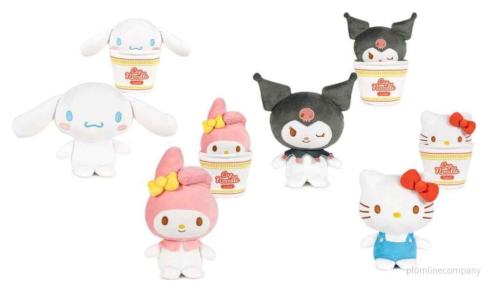 Hello Kitty & Friends mjukisdjur - Cup Noodles 16 cm sortiment (24) - Bild 2