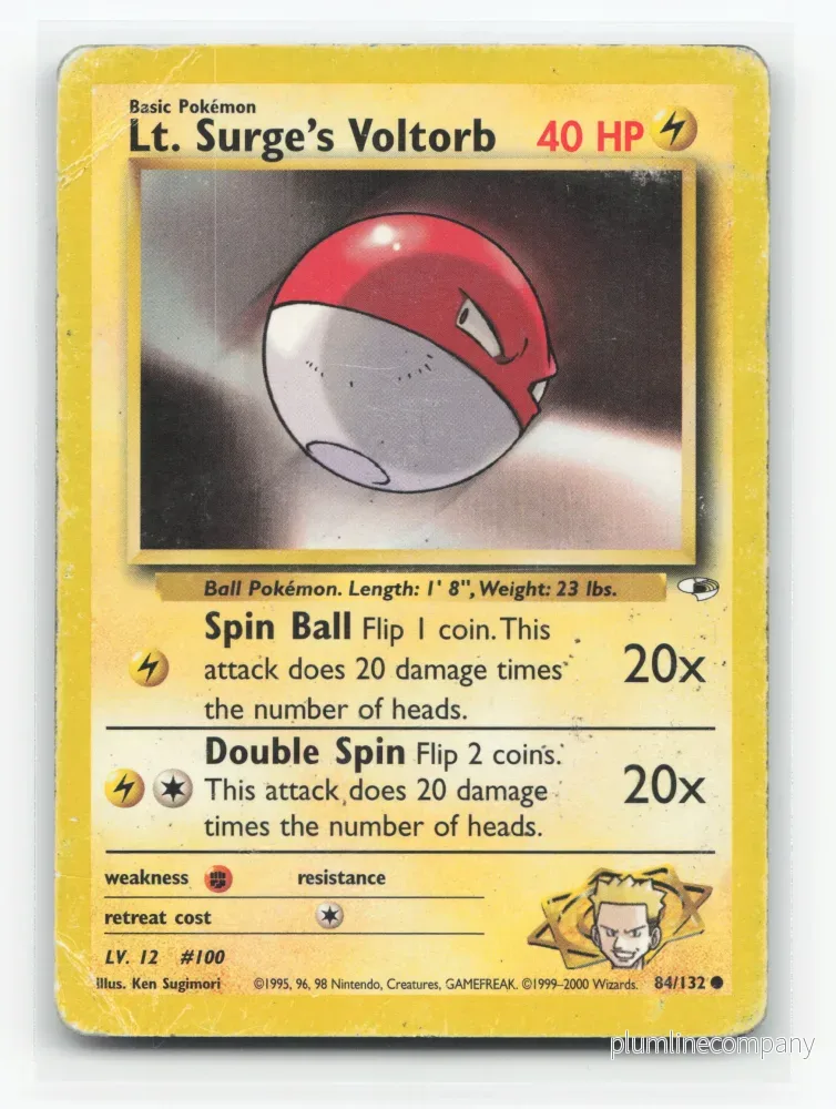 Lt. Surge’s Voltorb 84/132 – Gym Heroes Lt. Surge’s Voltorb 84/132 – Gym Heroes