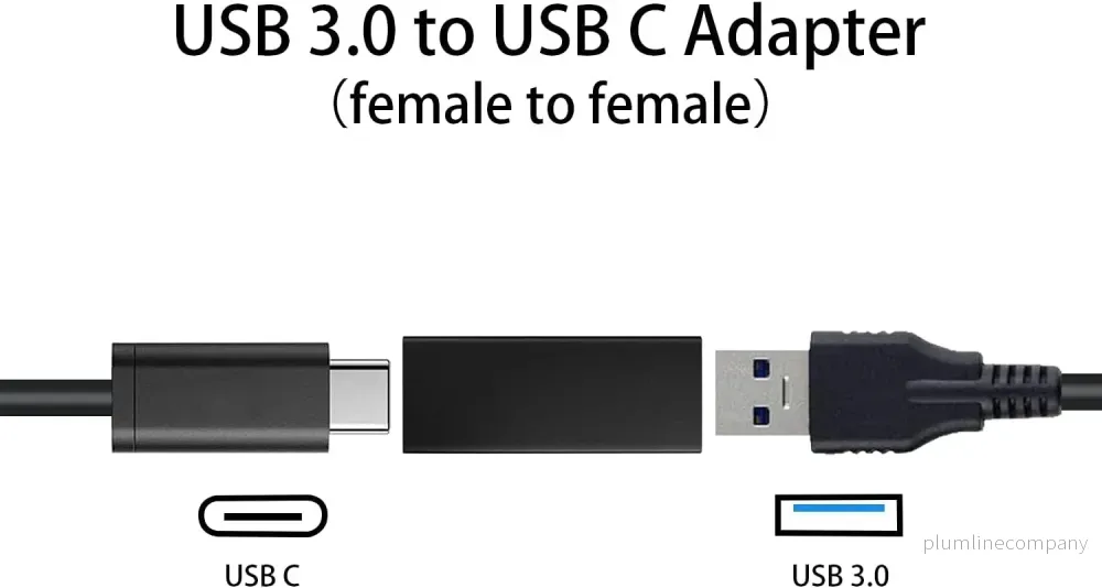 NÖRDIC USB-C hona till USB-A hona adapter 5Gbps - Bild 2