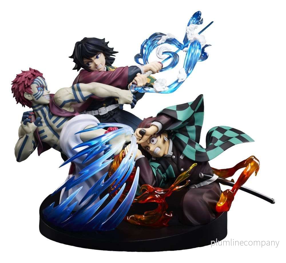 Demon Slayer: Kimetsu no Yaiba PVC-figur Tanjiro Kamado, Giyu Tomioka & Akaza 13 cm Demon Slayer: Kimetsu no Yaiba PVC-figur Tanjiro Kamado, Giyu Tomioka & Akaza 13 cm