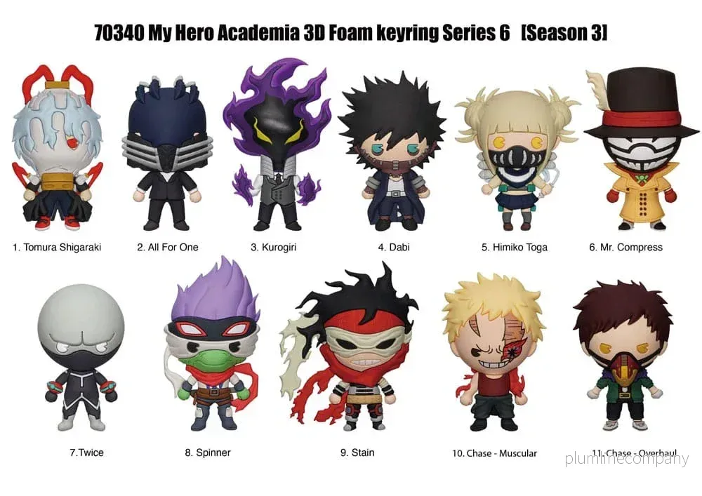 My Hero Academia 3D Foam Bag Clips Series 6 Display (24) - Bild 3