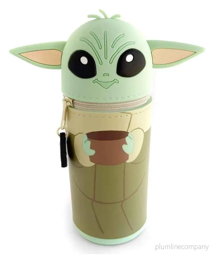 Star Wars Pennfodral Grogu 18 cm – 3D-silikonfodral med dragkedja och expanderbar botten - Bild 2