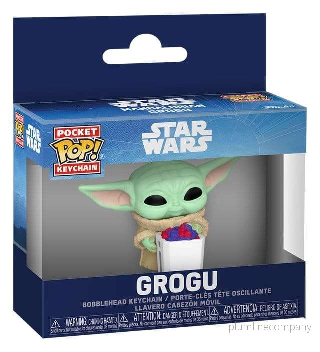 Star Wars: The Mandalorian and Grogu Pocket POP! Vinyl-nyckelringar 4 cm Grogu with Popcorn Display (12) - Bild 2