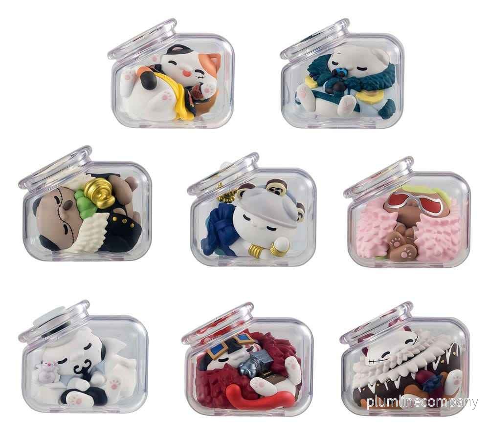 One Piece Mega Cat Project Mini Figurer God Natt NyanPieceNyan! Ver. Luffy med Rivaler 6 cm Blind Box Sortiment (8) - Bild 2