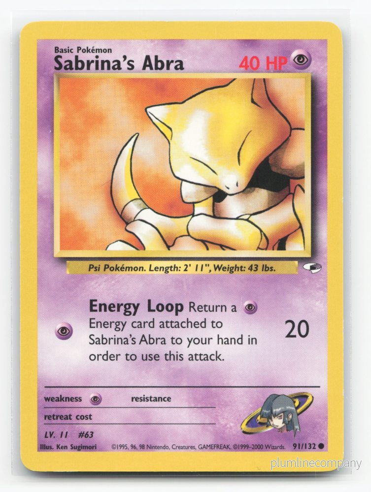 Sabrina’s Abra 91/132 – Gym Heroes Sabrina’s Abra 91/132 – Gym Heroes