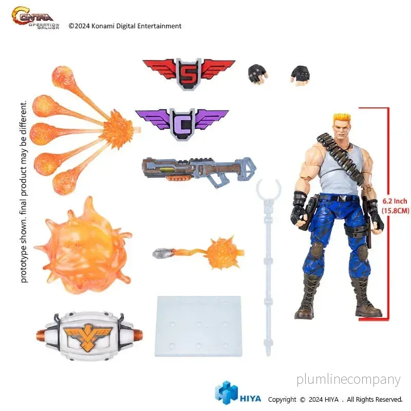 Contra: Operation Galuga Exquisite Basic Action Figur Bill Rizer 16 cm - Bild 3
