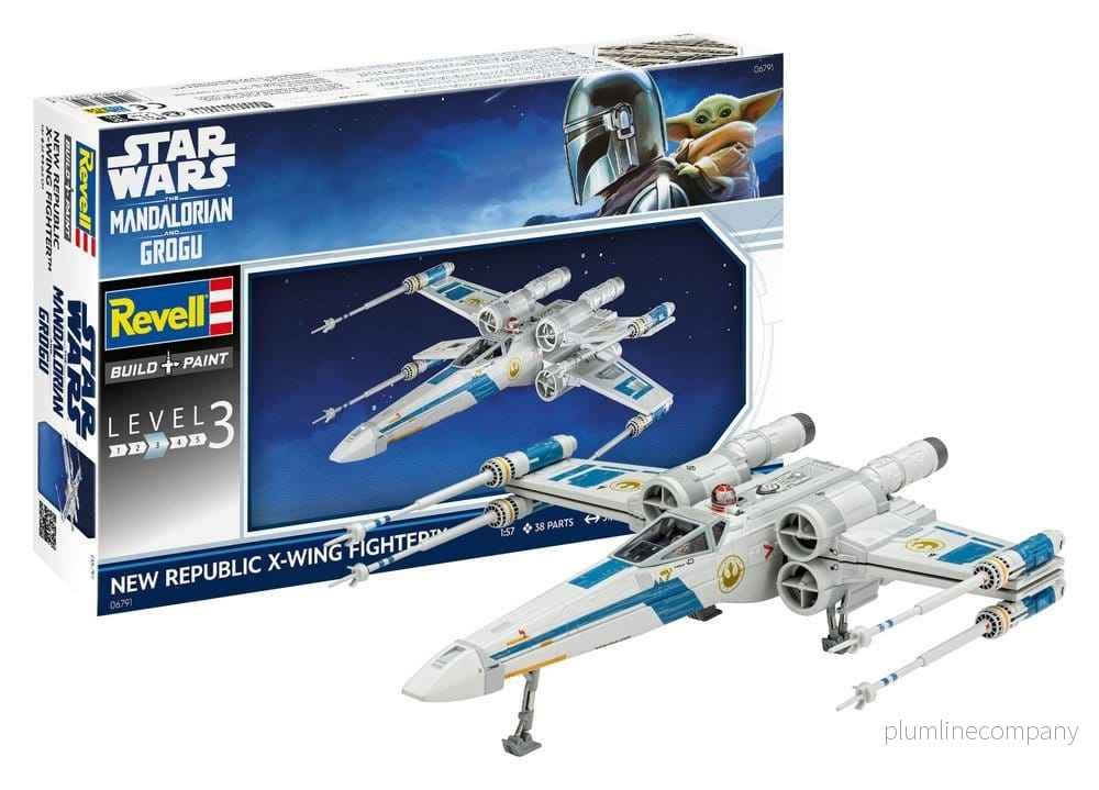 Star Wars The Mandalorian och Grogu Revell Modellkit 1/57 New Republic X-Wing Fighter 22 cm - Bild 2
