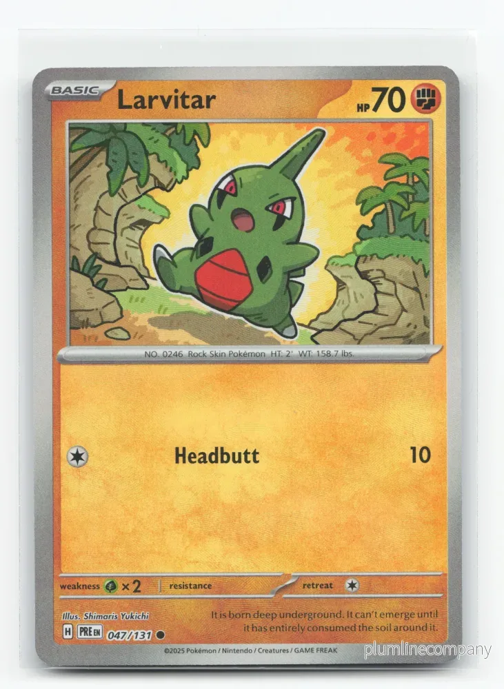 Larvitar (Master Ball) 047/131 – Prismatic Evolutions Larvitar (Master Ball) 047/131 – Prismatic Evolutions