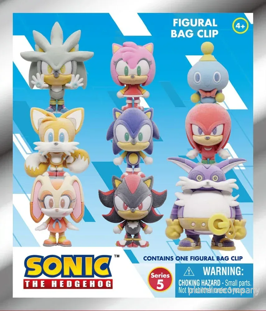 Sonic the Hedgehog PVC Bag Clips Flocking Series 5 Display (24) - Bild 3