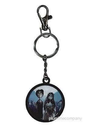 Corpse Bride Metal Nyckelring Couple & Logo 7 cm Corpse Bride Metal Nyckelring Couple & Logo 7 cm