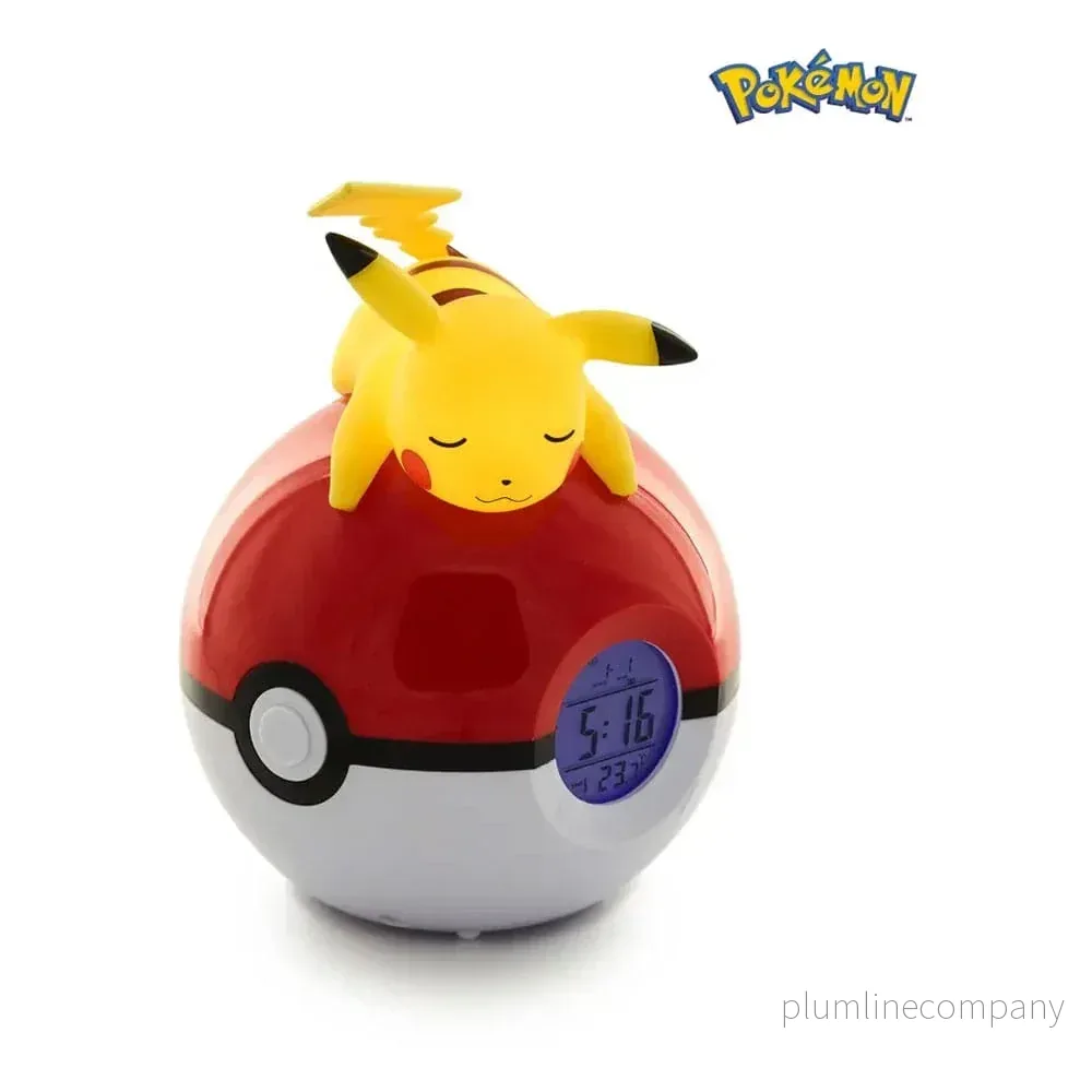 Pokemon Väckarklocka Pokeball med Ljus Pikachu 18 cm - Bild 2