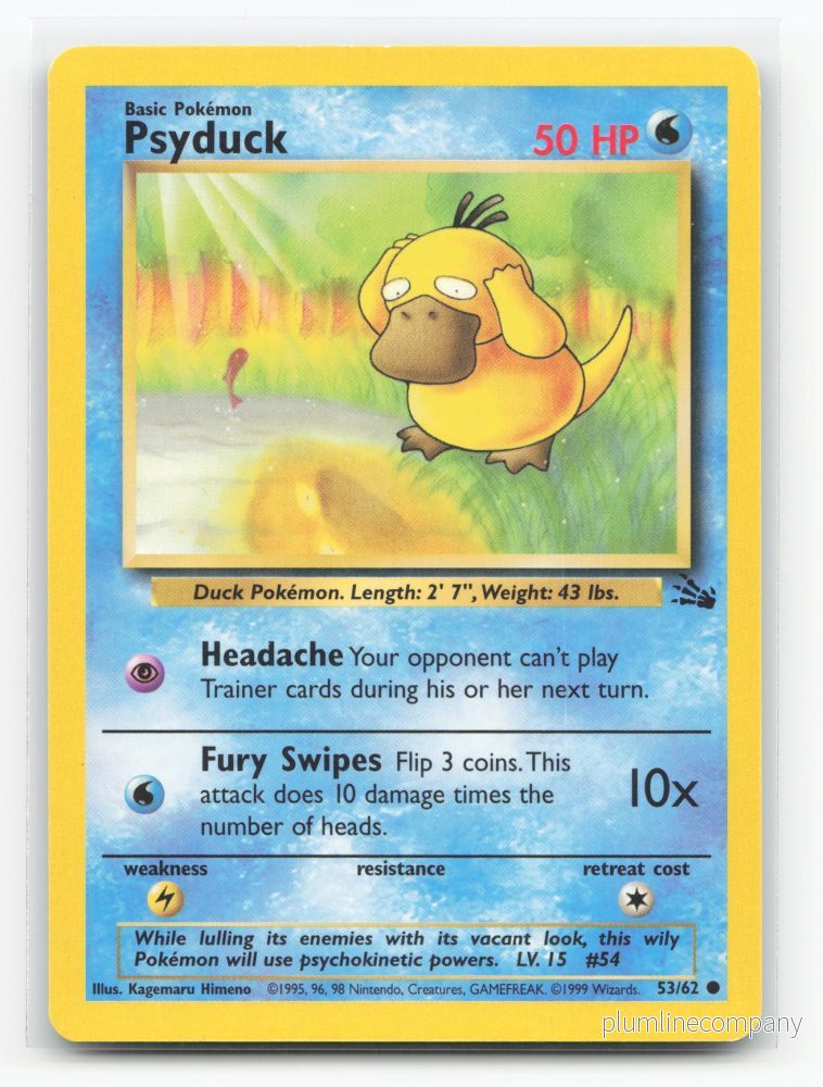 Psyduck 53/62 – Fossil Psyduck 53/62 – Fossil