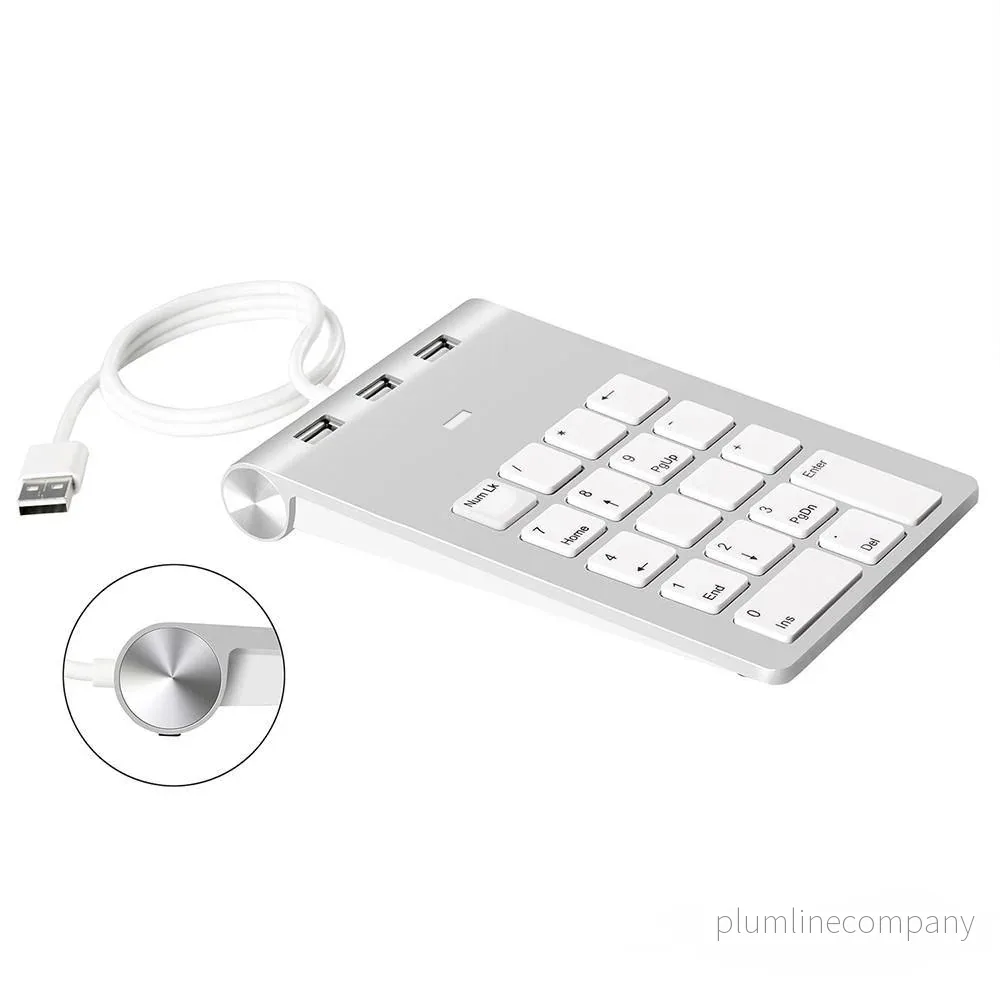 NÖRDIC USB numeriskt tangentbord och 3xUSB Hubb 18 tangenter NÖRDIC USB numeriskt tangentbord och 3xUSB Hubb 18 tangenter