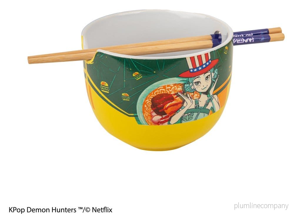 KPop Demon Hunters Ramen Skål med Ätpinnar Zoey Hamburger